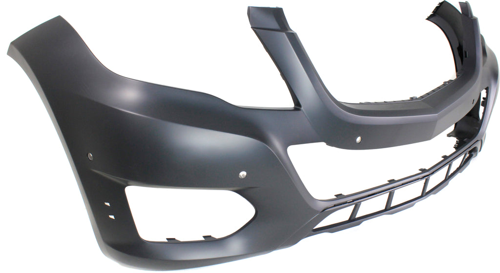 GLK-CLASS 13-15 FRONT BUMPER COVER, Prmd, w/o AMG Styling Pkg, w/o HLW Holes, w/ Parktronic Holes