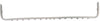 MILAN 06-09 FRONT BUMPER GRILLE, Bar, Ptd-Silver
