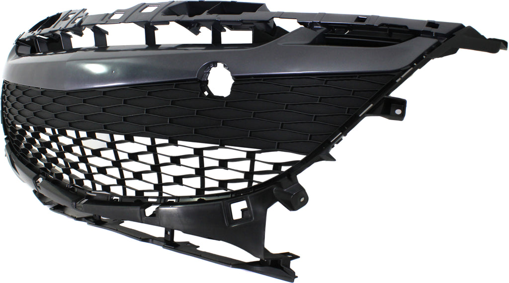 MAZDA 3 10-11 FRONT BUMPER GRILLE, Gray, 2.5L