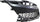 MAZDA 3 10-11 FRONT BUMPER GRILLE, Gray, 2.5L