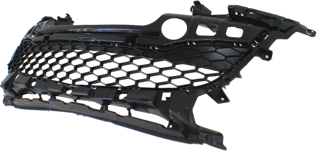 MAZDA 3 12-13 FRONT BUMPER GRILLE, Textured Gray, (Hatchback, 2.0/2.5L Eng)/Sedan - CAPA