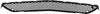 S350/S550 12-13 FRONT BUMPER GRILLE, Center, Black, w/ AMG Sport Package