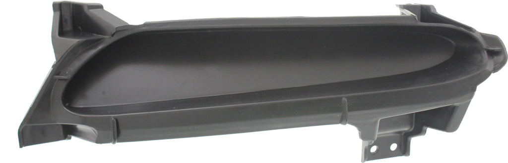 MAZDA 3 10-11 FRONT BUMPER GRILLE LH, Textured Black, Manual Trans, 2.0/2.5L Eng.