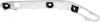 C-CLASS 01-07 FRONT BUMPER MOLDING RH, Strip, Impact Outer, w/ Chrome Mldg., w/ Sensor Hole, Classic