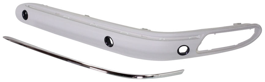 C-CLASS 01-07 FRONT BUMPER MOLDING LH, Strip, Impact Outer, w/ Chrome Mldg., w/ Sensor Hole, Classic