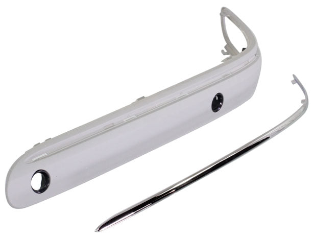 C-CLASS 01-07 FRONT BUMPER MOLDING LH, Strip, Impact Outer, w/ Chrome Mldg., w/ Sensor Hole, Classic