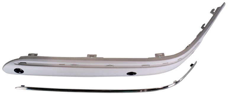 C-CLASS 01-07 FRONT BUMPER MOLDING LH, Strip, Impact Outer, w/ Chrome Mldg., w/ Sensor Hole, Classic