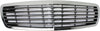 E-CLASS 00-02 GRILLE, Chrome Shell/Painted Black Insert, Elegance Pkg, Classic Model, Sedan, (210) Chassis