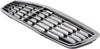 E-CLASS 00-02 GRILLE, Chrome Shell/Painted Black Insert, Elegance Pkg, Classic Model, Sedan, (210) Chassis
