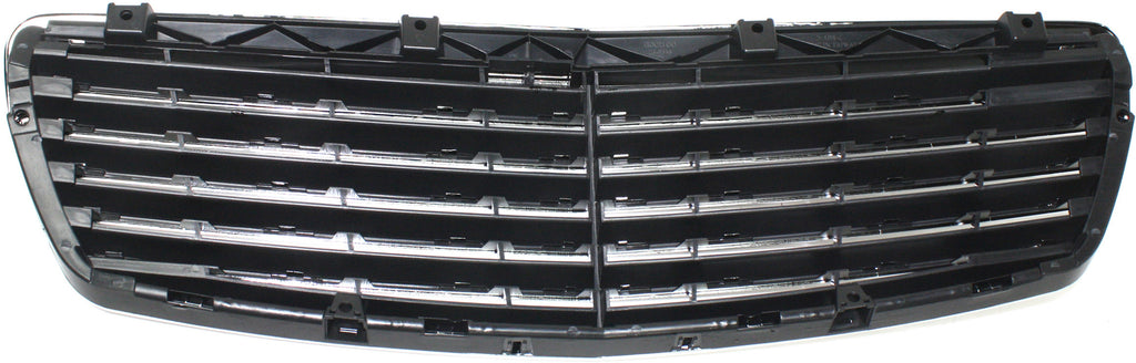 E-CLASS 00-02 GRILLE, Chrome Shell/Painted Black Insert, Elegance Pkg, Classic Model, Sedan, (210) Chassis