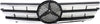 C-CLASS 02-03 GRILLE, Painted Black Shell and Insert, w/ Chrome Molding, Coupe