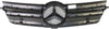 C-CLASS 02-03 GRILLE, Painted Black Shell and Insert, w/ Chrome Molding, Coupe