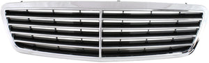 C-CLASS 01-07 GRILLE, Chrome Shell/Painted Black Insert, Avantgarde and Elegance Pkg, Sedan/Wagon