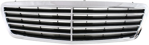 C-CLASS 01-07 GRILLE, Chrome Shell/Painted Black Insert, Avantgarde and Elegance Pkg, Sedan/Wagon