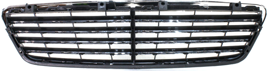 C-CLASS 01-07 GRILLE, Chrome Shell/Painted Black Insert, Avantgarde and Elegance Pkg, Sedan/Wagon