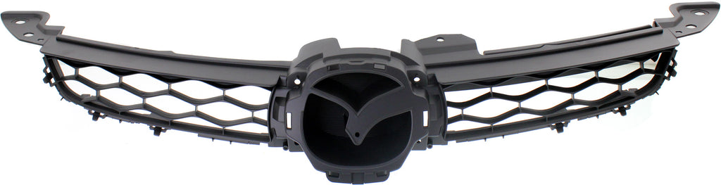 CX-7 10-12 GRILLE, Primed-Black Shell and Insert-Black, 2.3L Eng