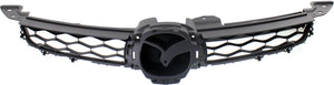 CX-7 10-12 GRILLE, Primed-Black Shell and Insert-Black, 2.3L Eng