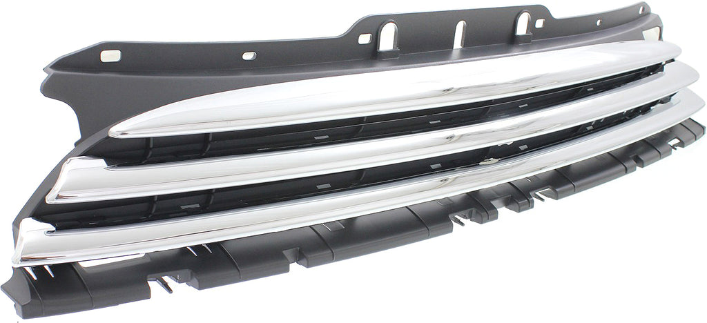 COOPER 07-10 GRILLE, Textured Black Shell and Insert, w/o Driving Lights and Aero Pkg, (w/Appearance Pkg/Chrome Pkg, HB)/(09-10, Conv)/Wgn