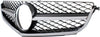 C63 AMG 12-15 GRILLE, Chrome Shell/Painted Black Insert, w/o DCC, w/ AMG, USA Built (12-14 Sedan)/Coupe
