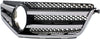 C-CLASS 08-11 GRILLE, Chrome Shell/Painted Black Insert, w/ AMG Styling Pkg, w/o Emblem
