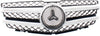 GLK250/GLK350 10-15 GRILLE, Black Shell and Insert, w/Chrome Molding, w/o Logo, w/ Aluminum Trim - CAPA