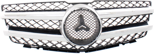 GLK250/GLK350 10-15 GRILLE, Black Shell and Insert, w/Chrome Molding, w/o Logo, w/ Aluminum Trim - CAPA