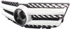 GLK250/GLK350 10-15 GRILLE, Black Shell and Insert, w/Chrome Molding, w/o Logo, w/ Aluminum Trim - CAPA