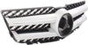 GLK250/GLK350 10-15 GRILLE, Black Shell and Insert, w/Chrome Molding, w/o Logo, w/ Aluminum Trim - CAPA