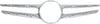 C300 15-18/C400 15-15 GRILLE MOLDING, Center, w/o Luxury/Sport Package, w/ Camera Hole and Distronic Cruise Control, Sedan