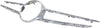 C300 15-18/C400 15-15 GRILLE MOLDING, Center, w/o Luxury/Sport Package, w/ Camera Hole and Distronic Cruise Control, Sedan