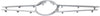 C300 15-18/C400 15-15 GRILLE MOLDING, Center, w/o Luxury/Sport Package, w/ Camera Hole, w/o Distronic Cruise Control, Sedan - CAPA