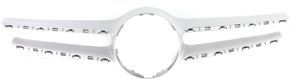 E-CLASS 14-16 GRILLE COVER, Silver, w/ AMG Styling Pkg, w/o Camera, Sedan/Wagon - CAPA