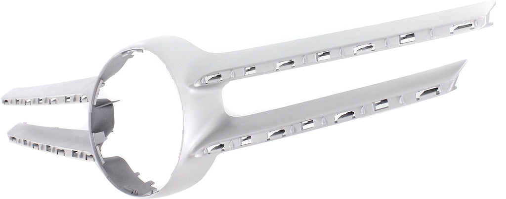 E-CLASS 14-16 GRILLE COVER, Silver, w/ AMG Styling Pkg, w/o Camera, Sedan/Wagon - CAPA