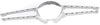 E-CLASS 14-16 GRILLE COVER, Silver, w/ AMG Styling Pkg, w/o Camera, Sedan/Wagon - CAPA