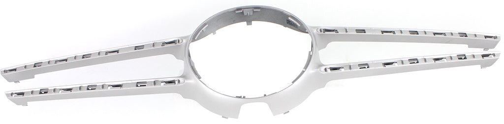 E-CLASS 14-16 GRILLE COVER, Silver, w/ AMG Styling Pkg, w/o Camera, Sedan/Wagon - CAPA