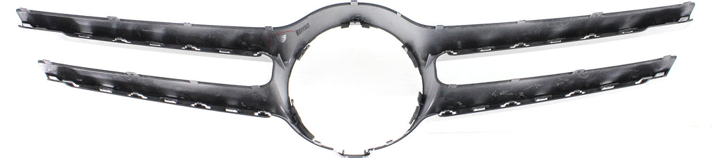E-CLASS 14-16 GRILLE COVER, Silver, w/ AMG Styling Pkg, w/o Camera, Sedan/Wagon - CAPA