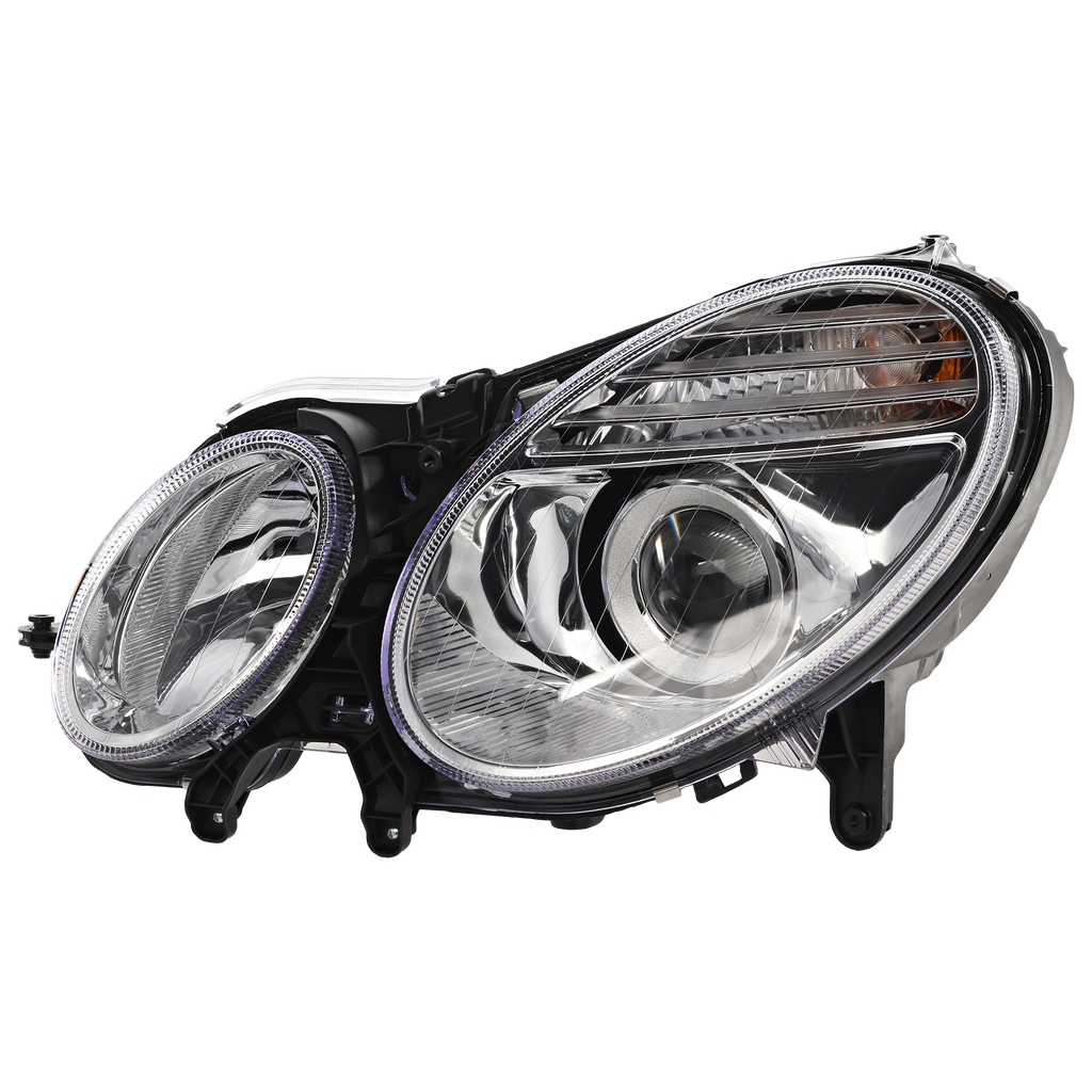 E-CLASS 07-09 HEAD LAMP LH, Assembly, Halogen, From 6-30-06 - CAPA