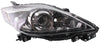 MAZDA 5 08-09 HEAD LAMP RH, Lens and Housing, Halogen, Black Interior