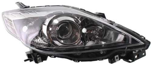 MAZDA 5 08-09 HEAD LAMP RH, Lens and Housing, Halogen, Black Interior