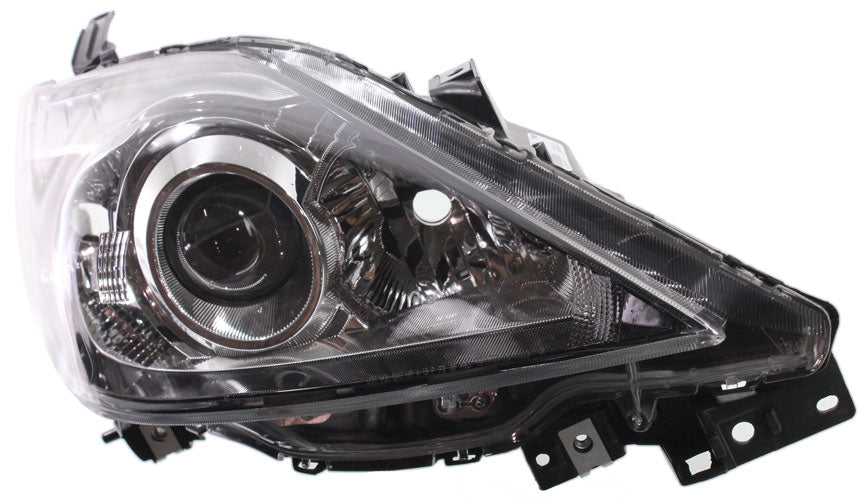 MAZDA 5 08-09 HEAD LAMP RH, Lens and Housing, Halogen, Black Interior