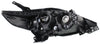 MAZDA 5 08-09 HEAD LAMP LH, Lens and Housing, Halogen, Black Interior