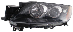 CX-7 09-09 HEAD LAMP LH, Lens and Housing, Halogen