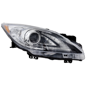 MAZDA 3 10-13 HEAD LAMP RH, Lens and Housing, HID, w/o HID Kit, w/o Auto Level Control, w/ Daytime Running Light