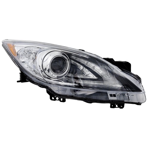 MAZDA 3 10-13 HEAD LAMP RH, Lens and Housing, HID, w/o HID Kit, w/o Auto Level Control, w/ Daytime Running Light