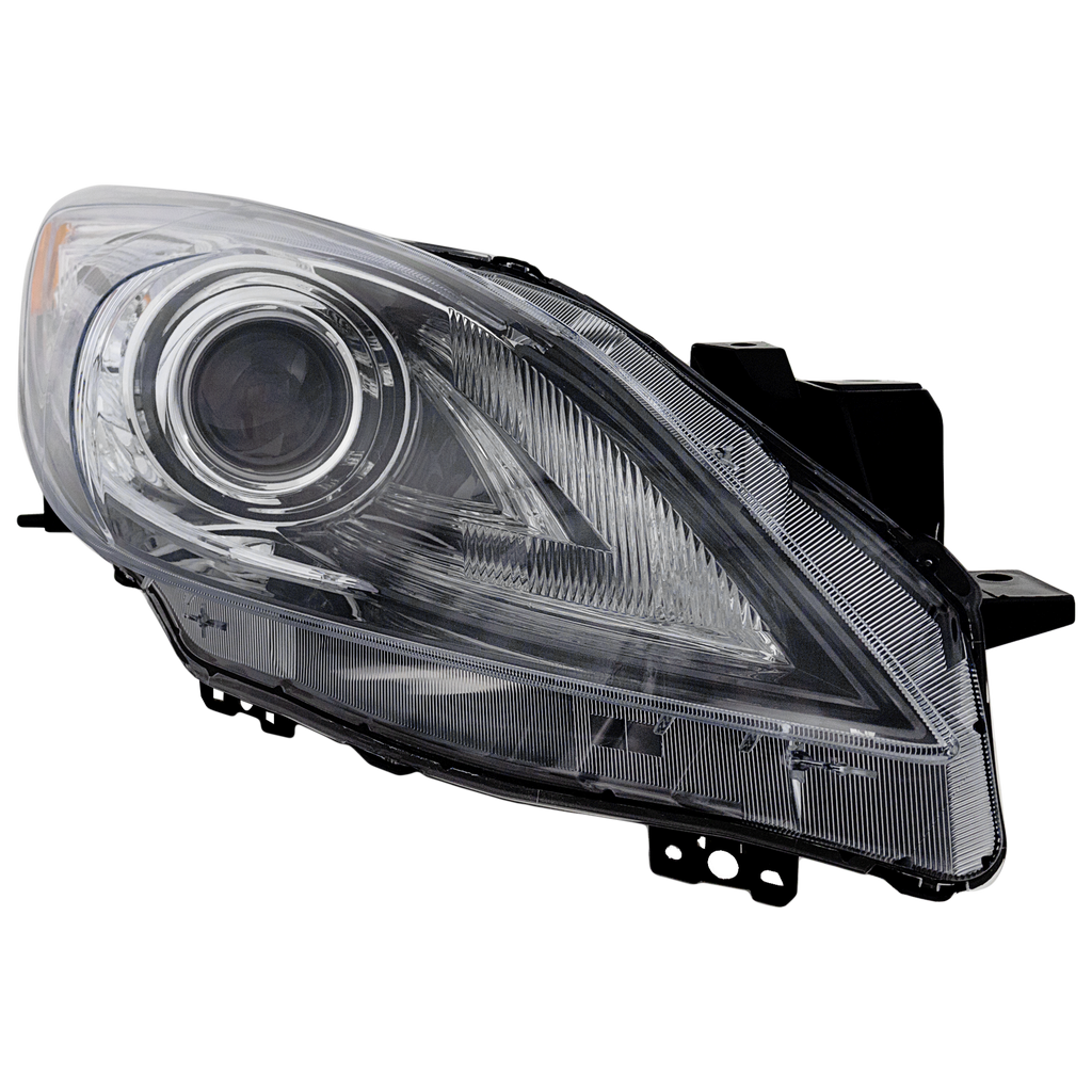 MAZDA 3 10-13 HEAD LAMP RH, Lens and Housing, HID, w/o HID Kit, w/o Auto Level Control, w/ Daytime Running Light