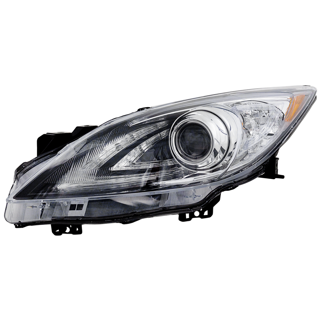 MAZDA 3 10-13 HEAD LAMP LH, Lens and Housing, HID, w/o HID Kit, w/o Auto Level Control, w/ Daytime Running Light
