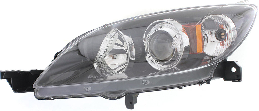 MAZDA 3 04-09 HEAD LAMP LH, Lens and Housing, HID, w/o HID Kit, Hatchback