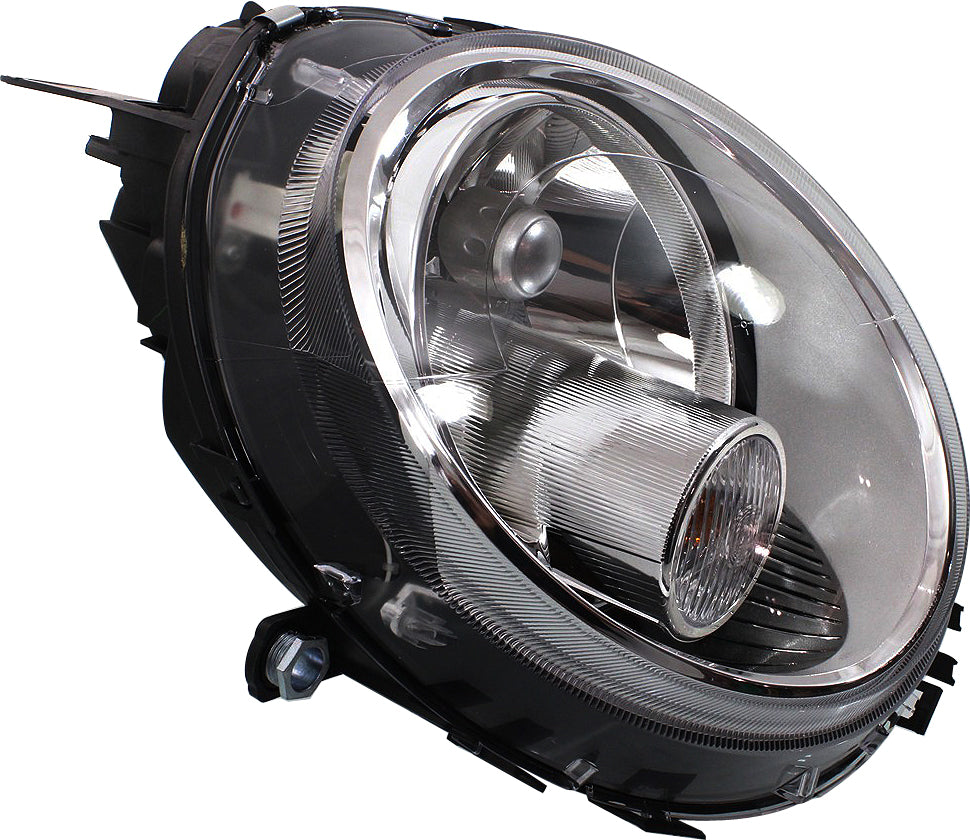 COOPER 07-15 HEAD LAMP RH, Assembly, Halogen, w/ White Turn Signal, (07-13, HB/09-15, Conv)/Wgn