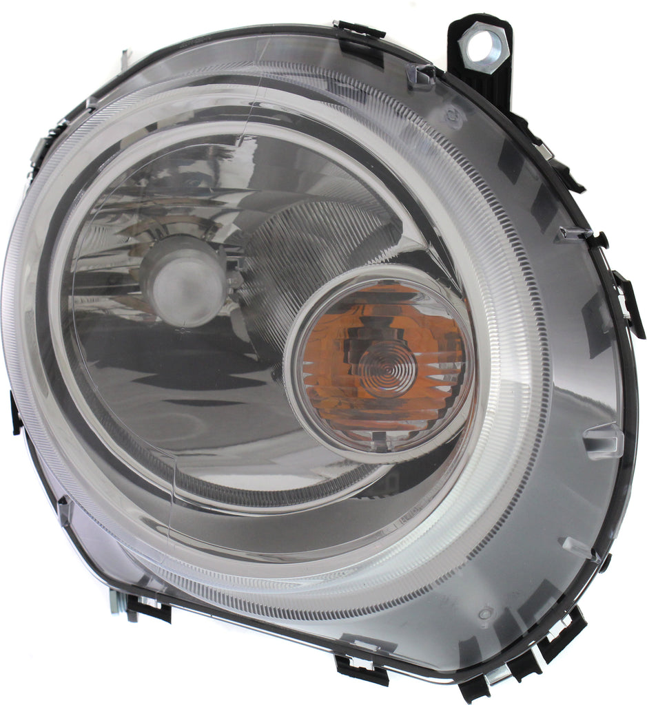 COOPER 07-15 HEAD LAMP LH, Assembly, Halogen, w/ White Turn Signal, (07-13, HB/09-15, Conv)/Wgn - CAPA