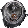 COOPER 07-15 HEAD LAMP LH, Assembly, Halogen, w/ White Turn Signal, (07-13, HB/09-15, Conv)/Wgn